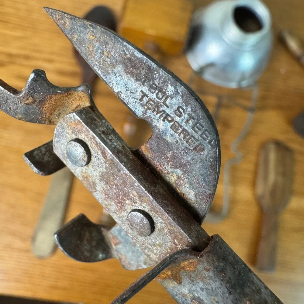 Vintage Rustic Kitchen Utensil Lot Wood Meat Tenderizer Spoon Bottle Opener 10pc